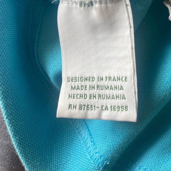 Ladies Lacoste knit button up tshirt - Picture 5 of 5